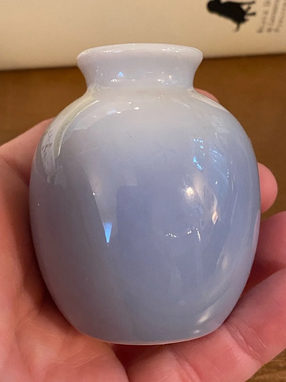 VTG Royal Copenhagen Denmark Miniature Bud Base Blue Flowers 2.5”